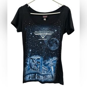 Harley-Davidson Black and Blue Graphic Tee